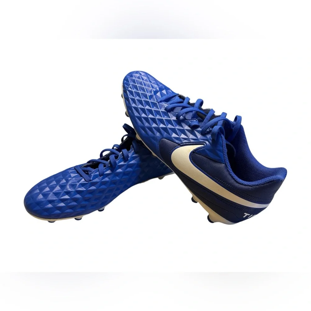Nike Tiempo Legend 8 Club FG Men’s Size 8 Hyper Royal Blue/White Preowned Cleats